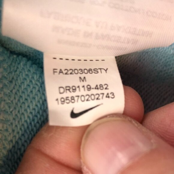 Nike Woman's Athletic Sweatshorts Medium All Over Branding Futura Blue Drawstrin - Picture 8 of 15